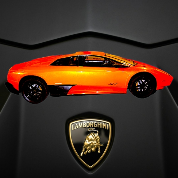 Lamborghini Murcielago Orange/Black LP-670-4 SV 2.4 GHZ 1:10 Scale Car Only - Picture 3 of 6